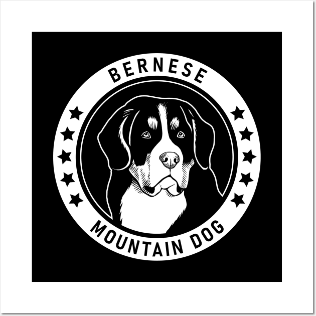 Bernese Mountain Dog Fan Gift Wall Art by millersye